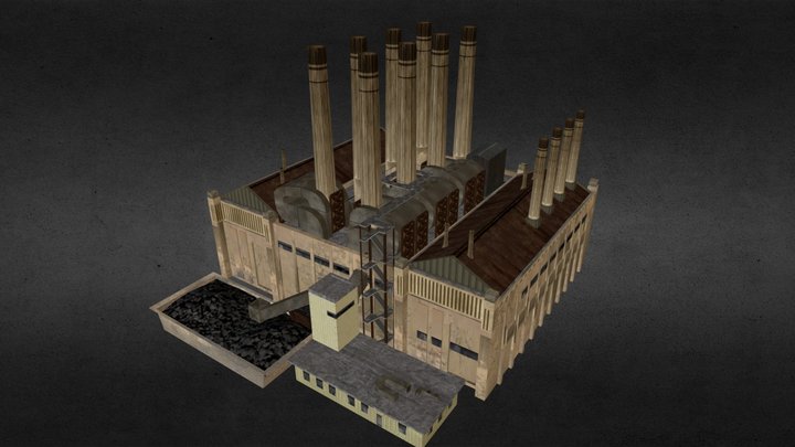 Coal Power Plant (WIP) 3D Model