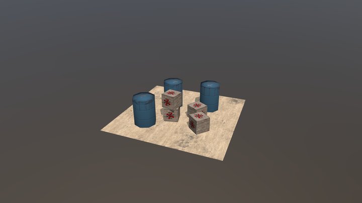 Crates and Barrel Candice Gerard 3D Model