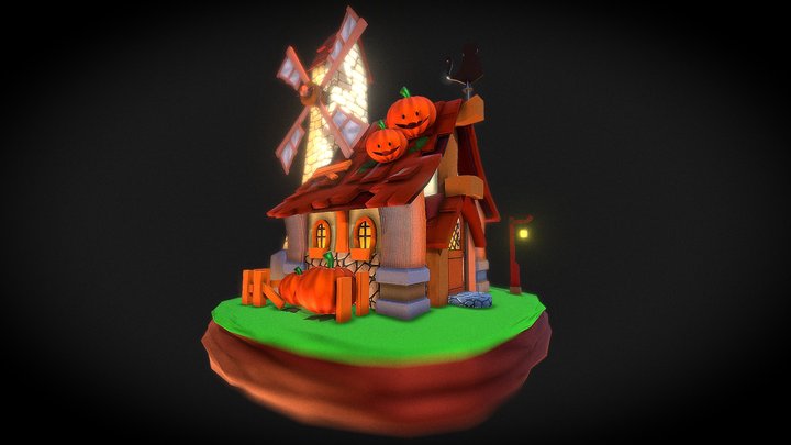 Blender_Low Poly House_Video_games 3D Model
