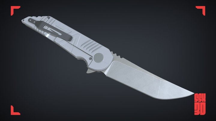 Tactical Flipper Knife | Game Resolution Weapon 3D Model