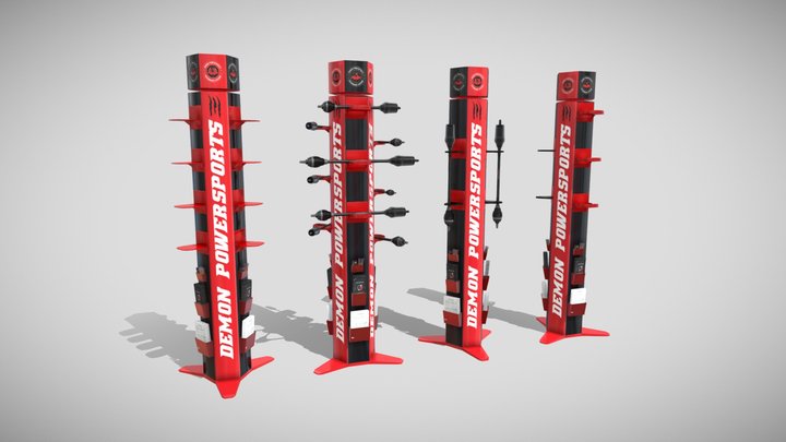 Demon Power Sports ATV/UTV Axle Racks 3D Model