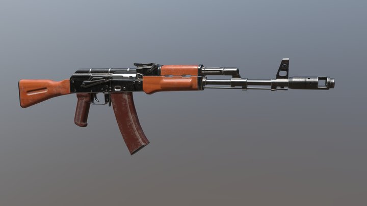 AK-74 WIP 3D Model