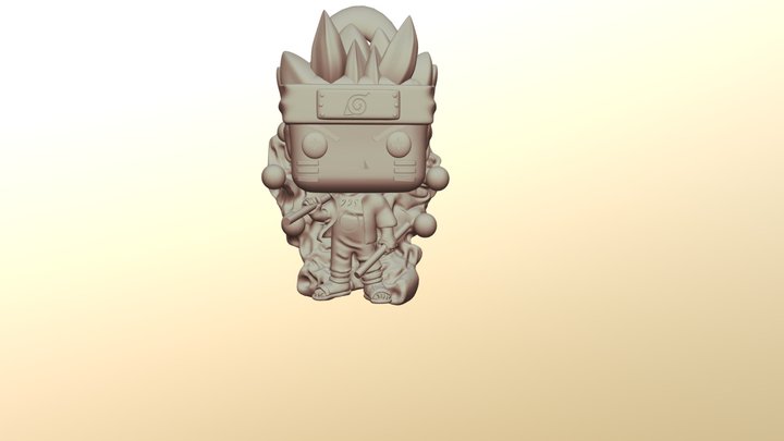 NARUTO MODO SABIO VERSION FUNKO POP KEYCHAIN 3D Model