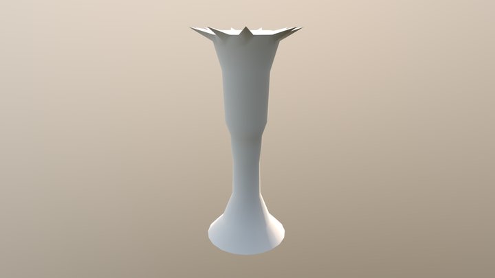Flame pillar 3D Model