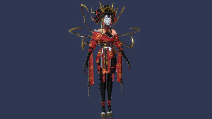 Lady Mikage fan art 3D Model