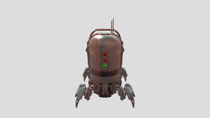 Rusty, the Robot 3D Model