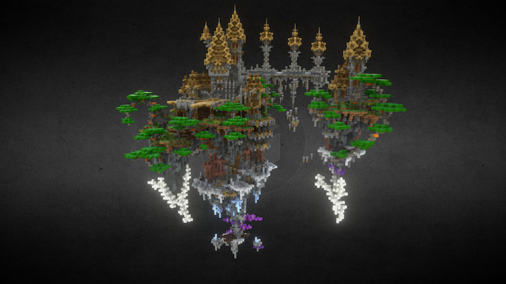 Minecraft - sky islands 3D Model