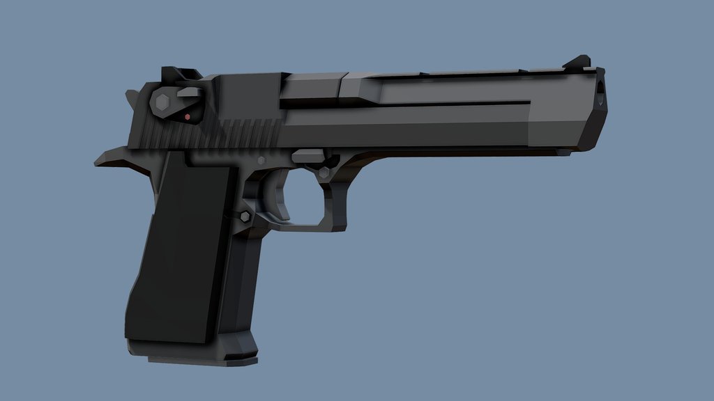 Low-Poly Desert Eagle