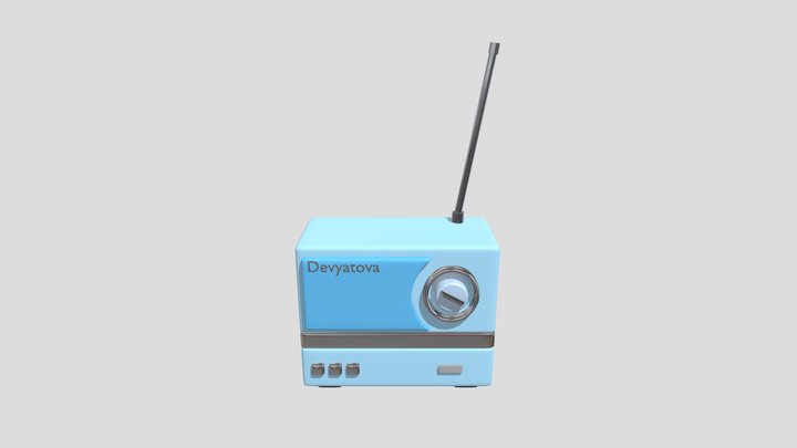 radio 3D Model