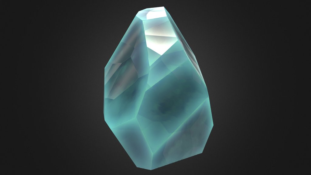 Low poly Crystal (game ready asset) — low-poly fantasy 3D model by Aparicio Silva 3D