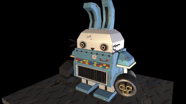 Toy Robot Bunny 3D Model