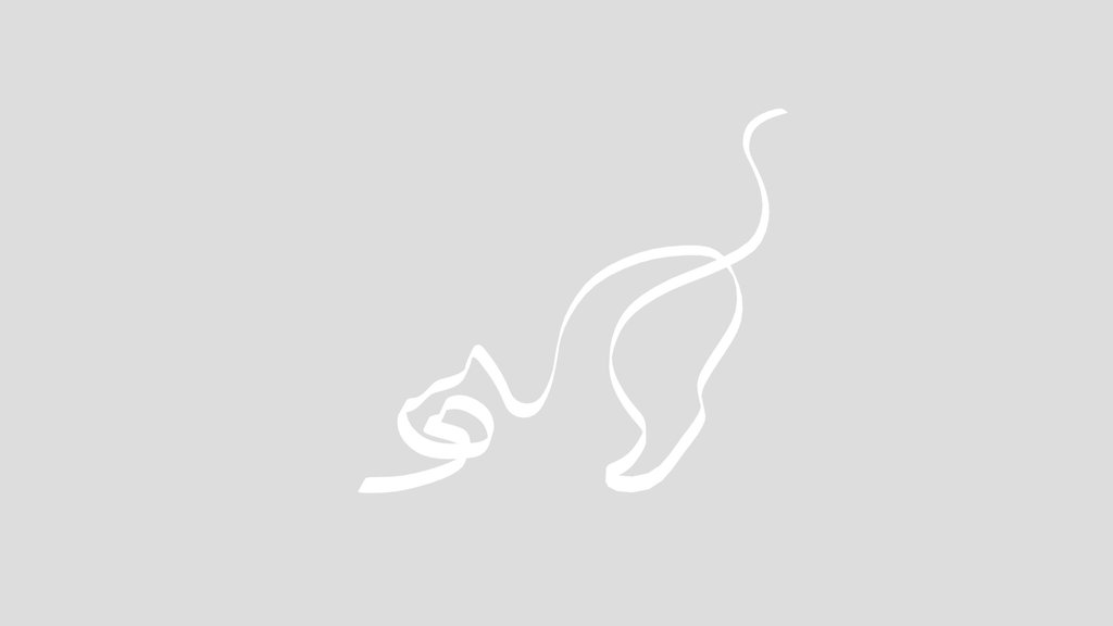 Simple Cat Line Sculpture