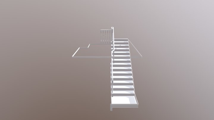Stairs Third Floor 3D Model