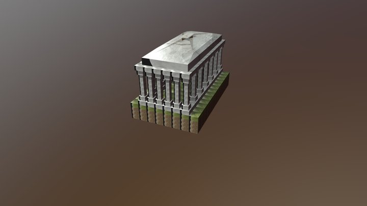 Simple Temple 3D Model