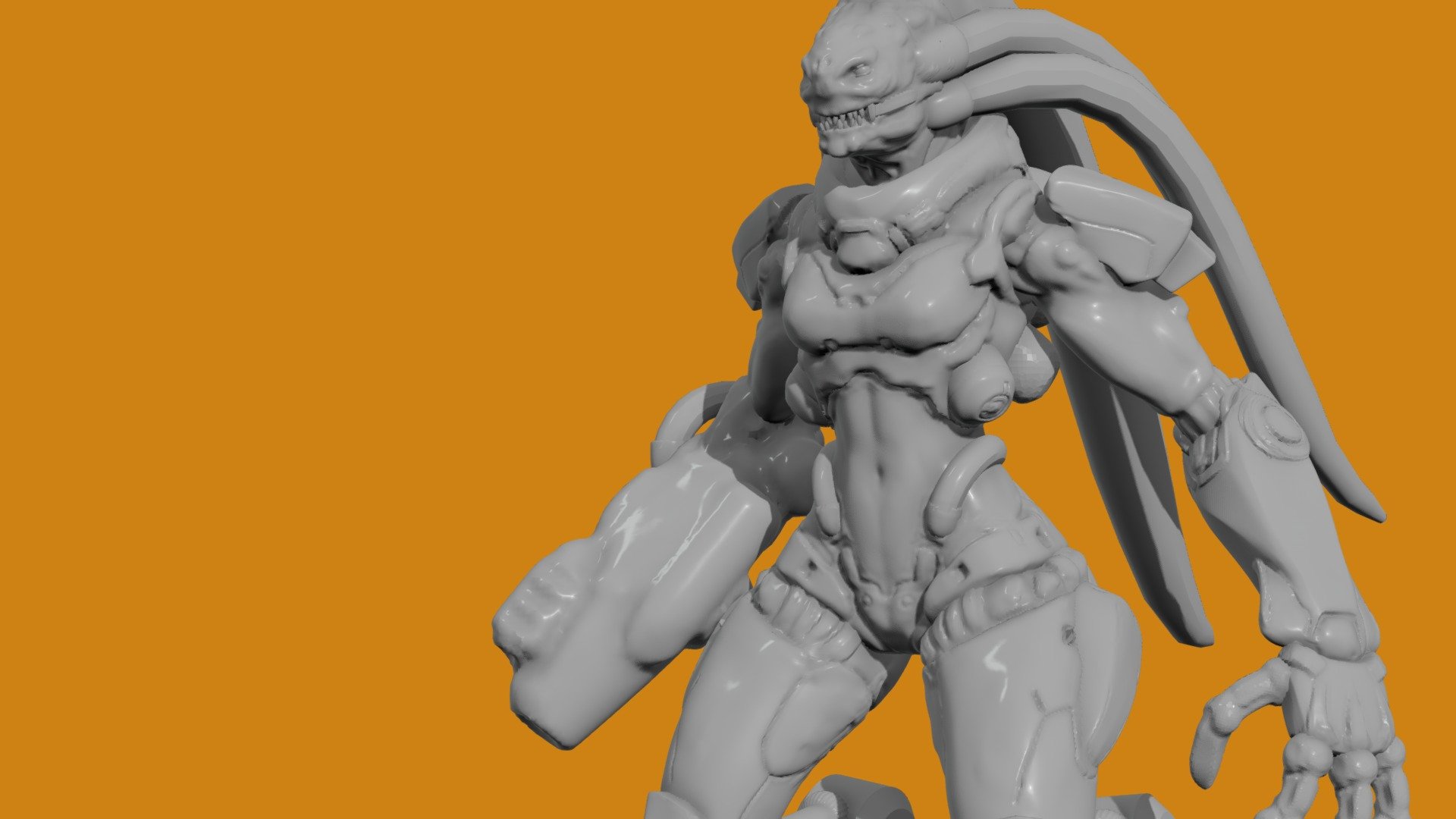 Strogg Cyber Chimera girl free