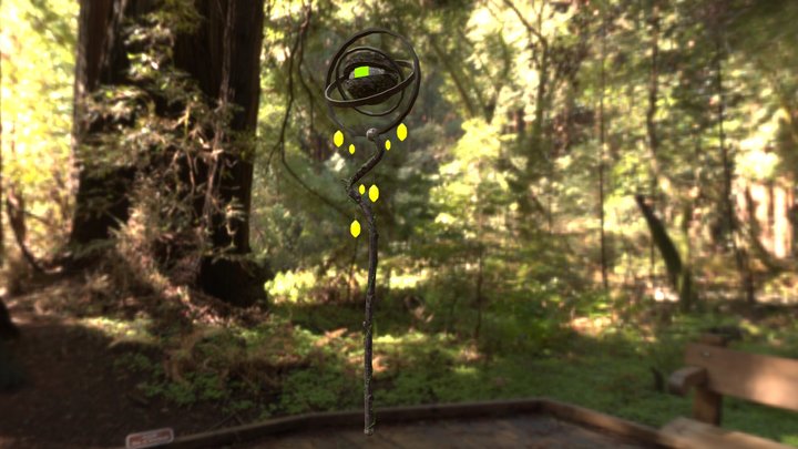 Magic Tree Staff 3D Model