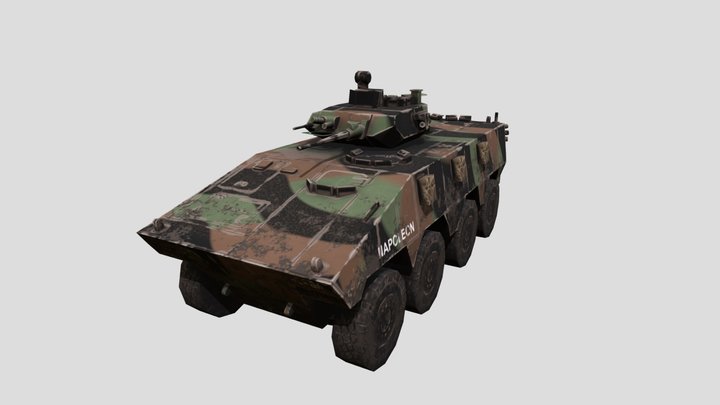 VBCI Low Poly 3D Model