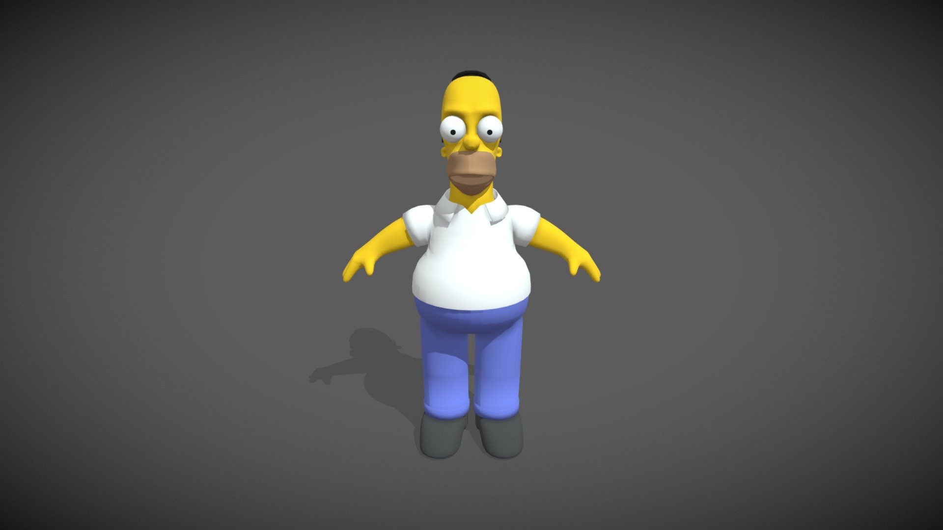 Homer Simpson - 3D model by r.barragan [b82683d] - Sketchfab