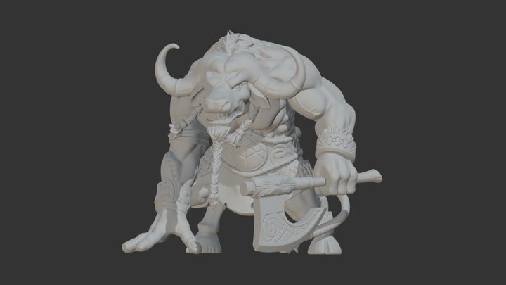 Buffalo warrior 3D Model