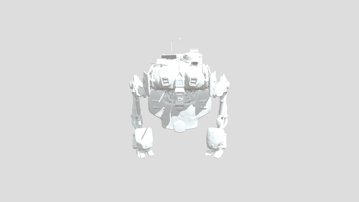Rustic Mech Walker, #Thanksgiving# 3D Model