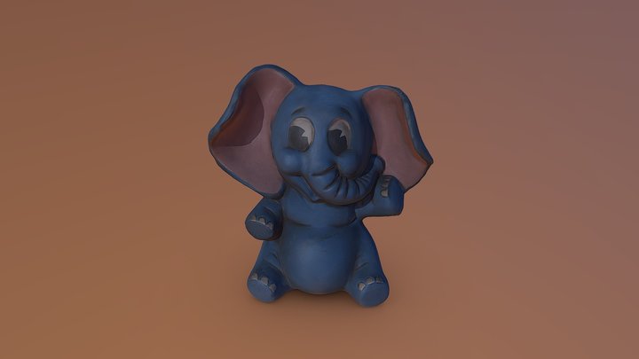 Elephant Bank 1974 3D Model