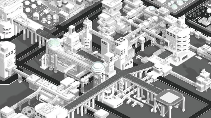 SCIFI STATION Demo Exterior 2.2 (Sample) 3D Model