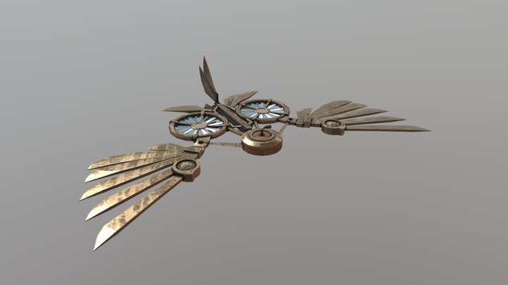 Steampunk Bird 3D Model