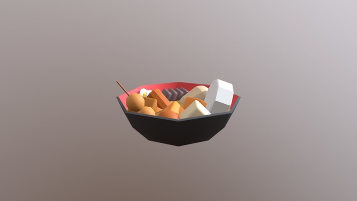 Oden/關東煮 3D Model