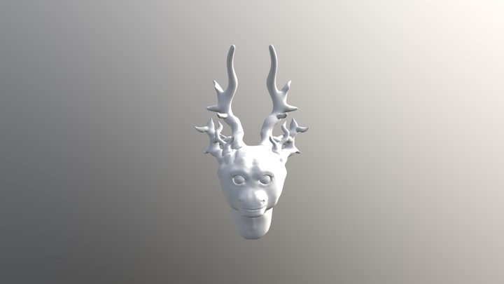 Monster Head 3D Model
