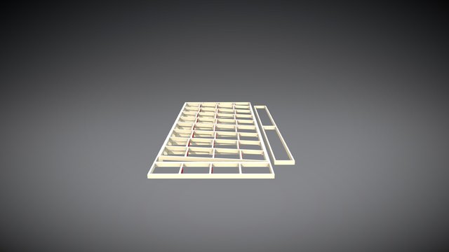 BPv3 specs floor cross 2x4s 3D Model