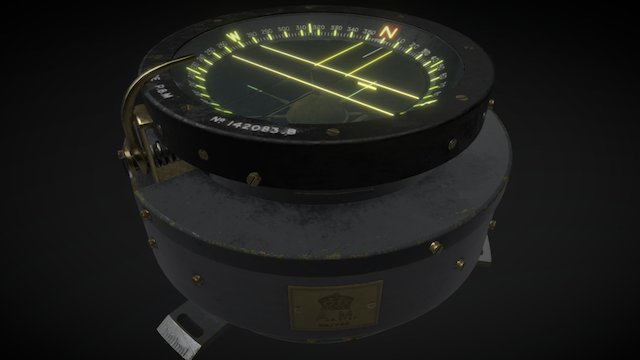 P8 Spitfire Compass 3D Model