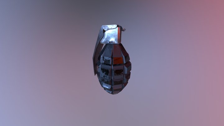 Granada de Mano 3D Model