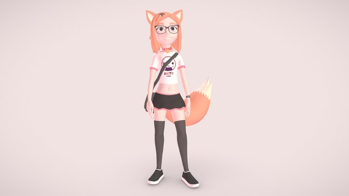 Penny - Fox Girl 3D Model