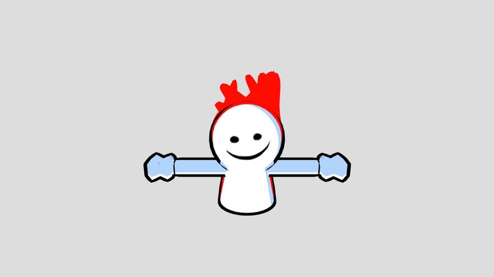 Bob Remastered (FNF) 3D Model