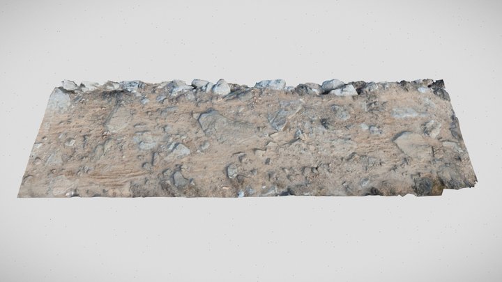 10K_3D SCAN DIRT AT BREAKWATER ROCK 3D Model
