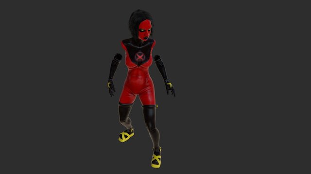 X Girl Concept 3D Model