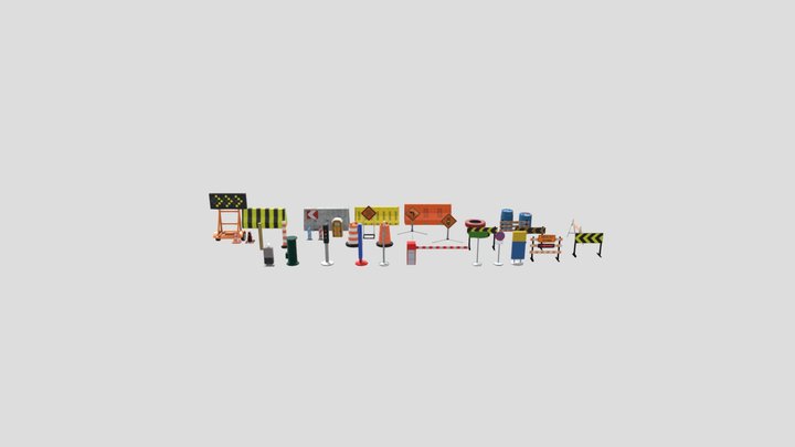 CAR PARKING KIT 3D Model