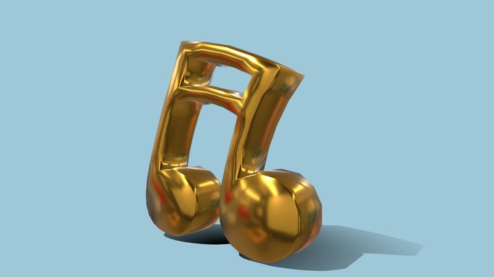 Musical Note 3D Model