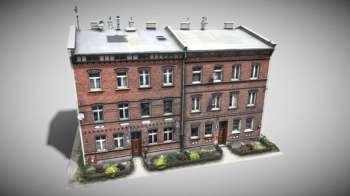 Kamienica Nowy Port Gdańsk 3D Model