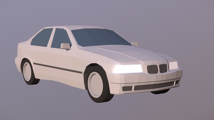 BMW M36 Lowpoly 3D Model