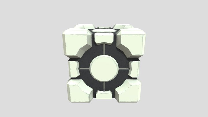 Teleportal 2 Cube 3D Model