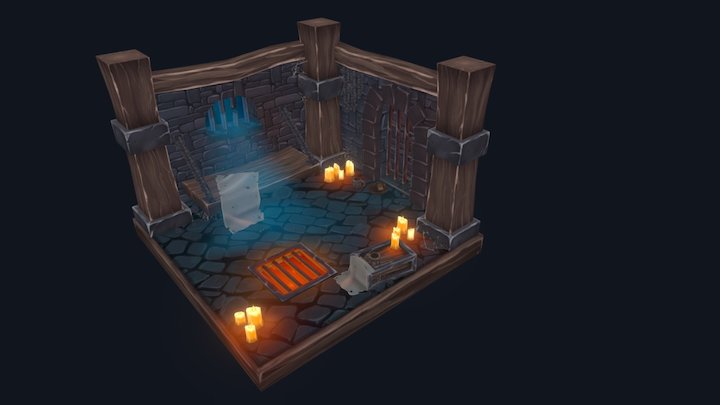 Dungeon Cell 3D Model