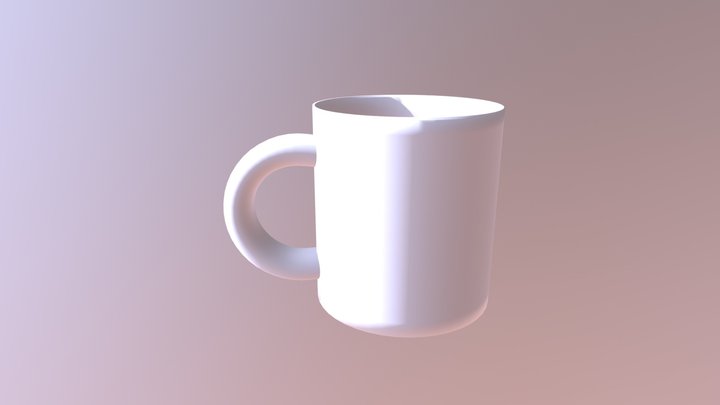 Xícara pequena de café 3D Model