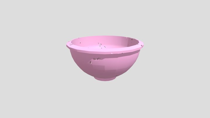 Pink plate 3D Model