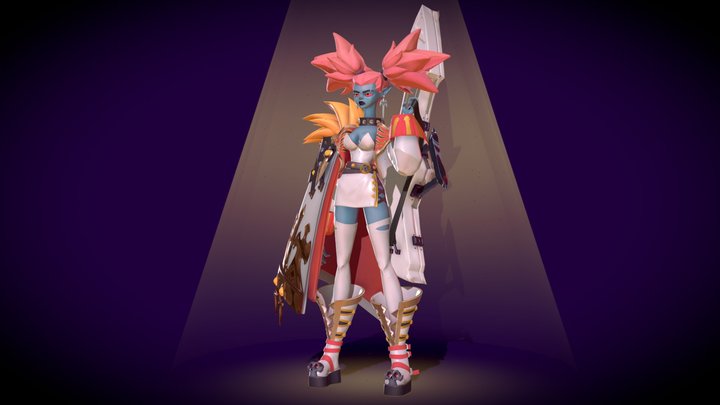 Punk Blood 3D Model