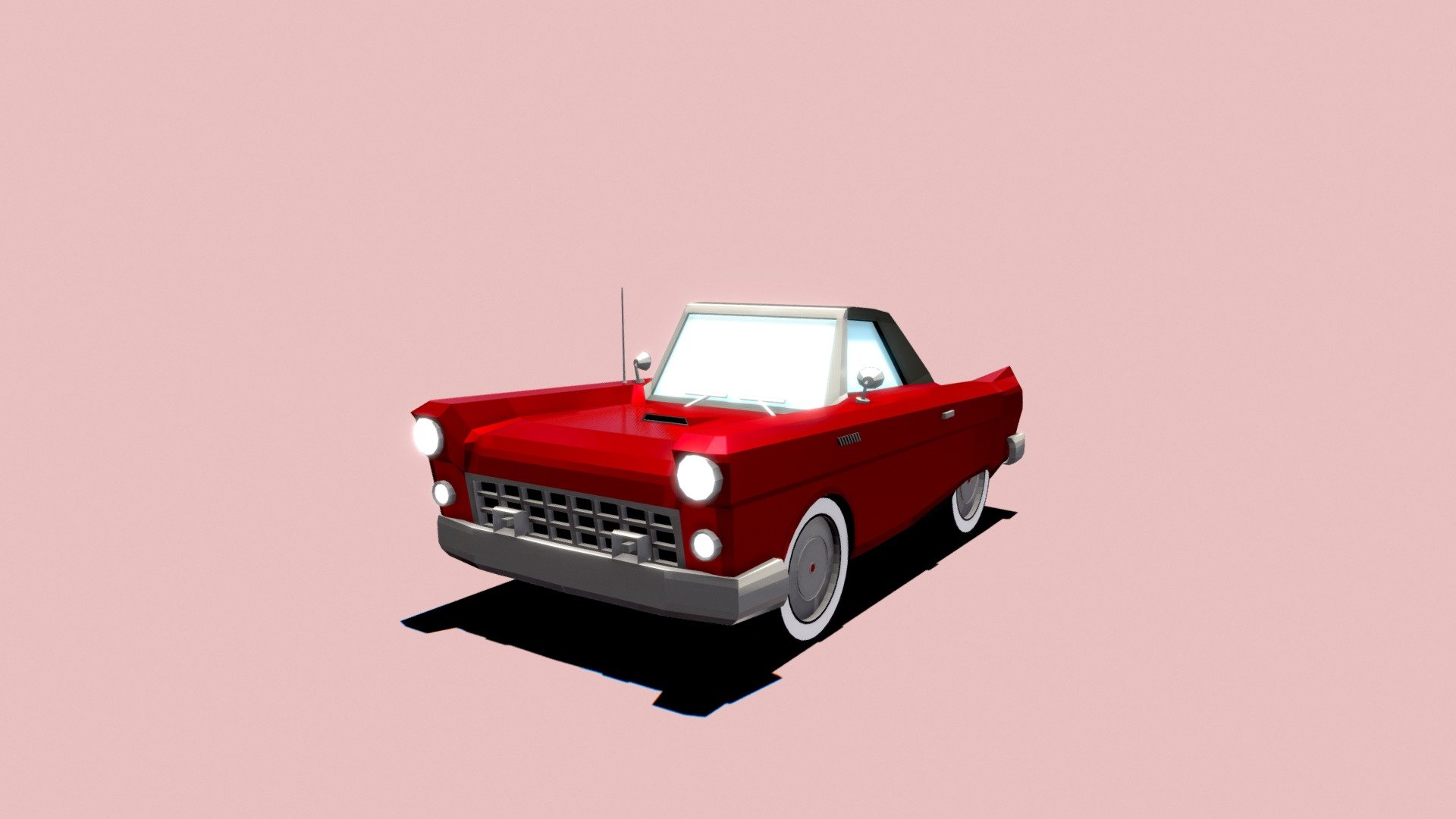 Ford Thunderbird Lowpoly