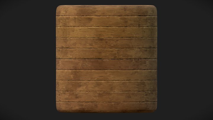 Wooden Plank 3D Model