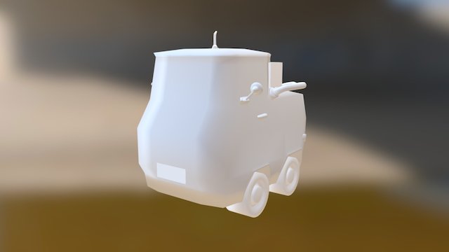 Lowpoly cutie truck 3D Model