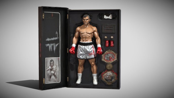 Boxing Champion Display 3D Model