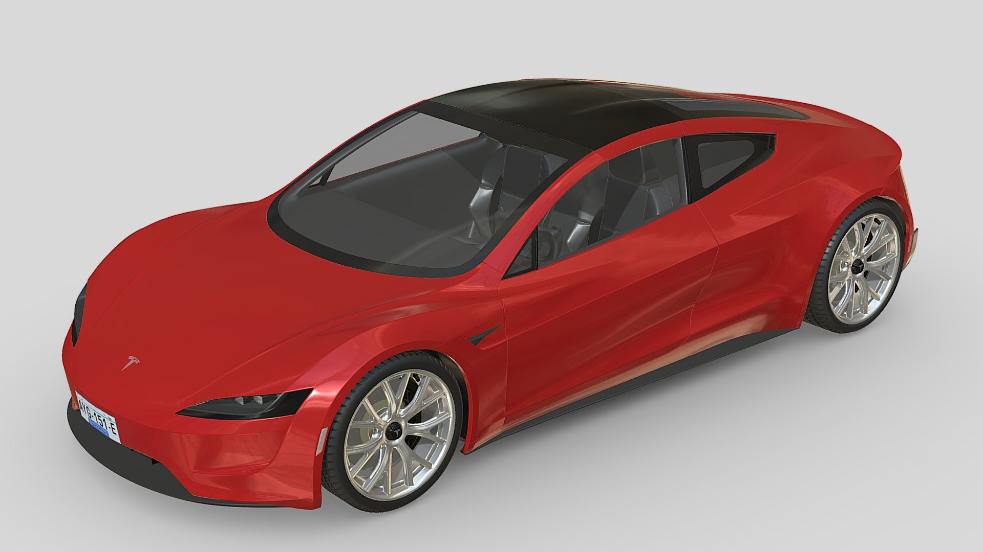 Tesla Roadster 2020 - Buy Royalty Free 3D model by Gov3dstudio [b836ec1 ...